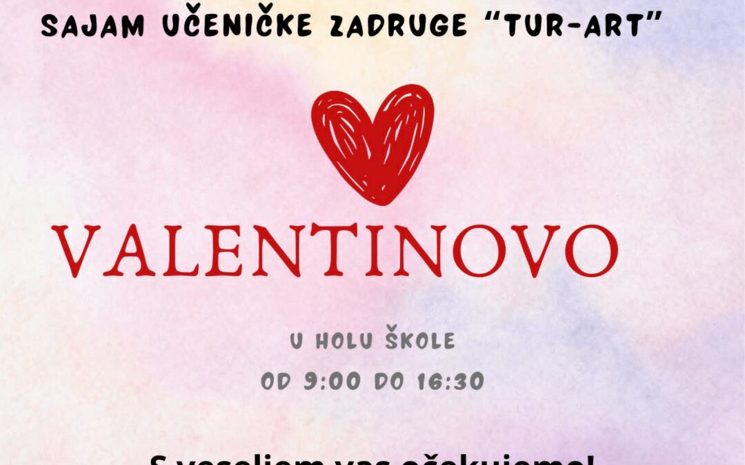 Sajam Učeničke zadruge “Tur-Art” – 13.2.2026